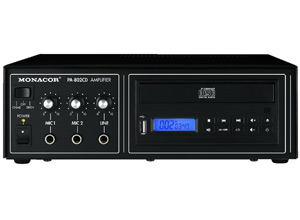 MONACOR,AMPLI MONO 100 VOLTS  CD USB PA-802