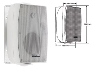 AUDIOPHONY,ENCEINTE MURAL PAIRE 150W BLANCHE